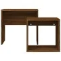 Stapelbare Couchtische, 2 Stück, Holzwerkstoff, braune Eiche von vidaXL, Couchtisch - Ref: Foro24-815542, Preis: 36,80 €, Rab...