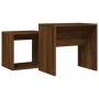 Stapelbare Couchtische, 2 Stück, Holzwerkstoff, braune Eiche von vidaXL, Couchtisch - Ref: Foro24-815542, Preis: 36,80 €, Rab...