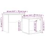Stackable coffee tables 2 pieces engineered wood smoke oak by vidaXL, Coffee table - Ref: Foro24-815540, Price: 37,90 €, Disc...