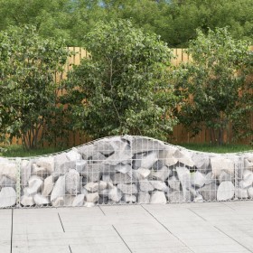 Cestas de gaviones 20 uds forma de arco hierro 200x30x40/60 cm en Macetas y jardineras | Comprar online en Foru.es