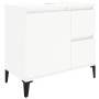Armario de baño madera contrachapada blanco 65x33x60 cm de vidaXL, Tocadores de baño - Ref: Foro24-819828, Precio: 70,80 €, D...