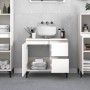 Armario de baño madera contrachapada blanco 65x33x60 cm de vidaXL, Tocadores de baño - Ref: Foro24-819828, Precio: 70,80 €, D...