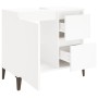 Armario de baño madera contrachapada blanco 65x33x60 cm de vidaXL, Tocadores de baño - Ref: Foro24-819828, Precio: 70,80 €, D...
