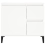 Armario de baño madera contrachapada blanco 65x33x60 cm de vidaXL, Tocadores de baño - Ref: Foro24-819828, Precio: 70,80 €, D...