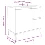 Armario de baño madera contrachapada blanco 65x33x60 cm de vidaXL, Tocadores de baño - Ref: Foro24-819828, Precio: 70,80 €, D...