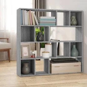 Estantería/divisor de espacios gris Sonoma 105x24x102 cm de vidaXL, Divisores de ambientes - Ref: Foro24-823251, Precio: 83,3...