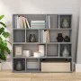 Estantería/divisor de espacios gris Sonoma 105x24x102 cm de vidaXL, Divisores de ambientes - Ref: Foro24-823251, Precio: 83,3...