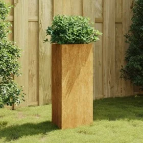 Jardinera de acero corten 40x34,5x75 cm de vidaXL, Maceteros y jardineras - Ref: Foro24-824546, Precio: 65,64 €, Descuento: %