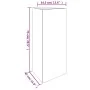 Jardinera de acero corten 40x34,5x75 cm de vidaXL, Maceteros y jardineras - Ref: Foro24-824546, Precio: 65,64 €, Descuento: %