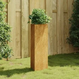 Jardinera de acero corten 30x26x75 cm de vidaXL, Maceteros y jardineras - Ref: Foro24-824545, Precio: 52,90 €, Descuento: %