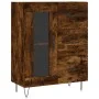 Smoked oak engineered wood sideboard 69.5x34x90 cm by vidaXL, Sideboards - Ref: Foro24-828041, Price: 67,63 €, Discount: %