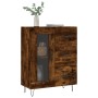 Aparador de madera de ingeniería roble ahumado 69,5x34x90 cm de vidaXL, Aparadores - Ref: Foro24-828041, Precio: 68,18 €, Des...