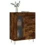 Smoked oak engineered wood sideboard 69.5x34x90 cm by vidaXL, Sideboards - Ref: Foro24-828041, Price: 67,63 €, Discount: %