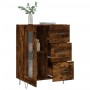 Aparador de madera de ingeniería roble ahumado 69,5x34x90 cm de vidaXL, Aparadores - Ref: Foro24-828041, Precio: 68,18 €, Des...