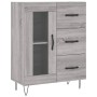 Aparador de madera de ingeniería gris Sonoma 69,5x34x90 cm de vidaXL, Aparadores - Ref: Foro24-828042, Precio: 95,60 €, Descu...