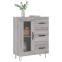 Aparador de madera de ingeniería gris Sonoma 69,5x34x90 cm de vidaXL, Aparadores - Ref: Foro24-828042, Precio: 95,60 €, Descu...