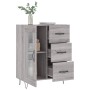 Aparador de madera de ingeniería gris Sonoma 69,5x34x90 cm de vidaXL, Aparadores - Ref: Foro24-828042, Precio: 95,60 €, Descu...