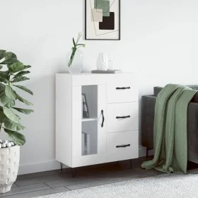 Aparador de madera de ingeniería blanco 69,5x34x90 cm de vidaXL, Aparadores - Ref: Foro24-828036, Precio: 94,60 €, Descuento: %