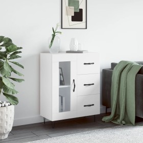 Aparador de madera de ingeniería blanco 69,5x34x90 cm de vidaXL, Aparadores - Ref: Foro24-828036, Precio: 95,59 €, Descuento: %