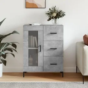 Aparador de madera de ingeniería gris hormigón 69,5x34x90 cm de vidaXL, Aparadores - Ref: Foro24-828048, Precio: 97,88 €, Des...