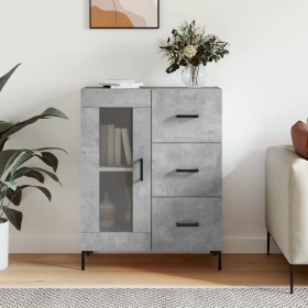 Aparador de madera de ingeniería gris hormigón 69,5x34x90 cm de vidaXL, Aparadores - Ref: Foro24-828048, Precio: 98,78 €, Des...
