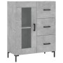 Aparador de madera de ingeniería gris hormigón 69,5x34x90 cm de vidaXL, Aparadores - Ref: Foro24-828048, Precio: 98,78 €, Des...