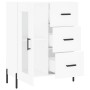 Aparador de madera de ingeniería blanco 69,5x34x90 cm de vidaXL, Aparadores - Ref: Foro24-828052, Precio: 108,67 €, Descuento: %