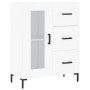Aparador de madera de ingeniería blanco 69,5x34x90 cm de vidaXL, Aparadores - Ref: Foro24-828044, Precio: 89,26 €, Descuento: %
