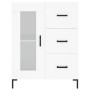 Aparador de madera de ingeniería blanco 69,5x34x90 cm de vidaXL, Aparadores - Ref: Foro24-828044, Precio: 89,26 €, Descuento: %