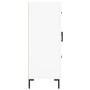Aparador de madera de ingeniería blanco 69,5x34x90 cm de vidaXL, Aparadores - Ref: Foro24-828044, Precio: 89,26 €, Descuento: %