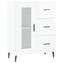Aparador de madera contrachapada blanco brillante 69,5x34x90 cm de vidaXL, Aparadores - Ref: Foro24-828062, Precio: 108,83 €,...