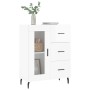 Aparador de madera contrachapada blanco brillante 69,5x34x90 cm de vidaXL, Aparadores - Ref: Foro24-828062, Precio: 108,83 €,...