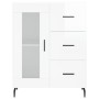 Aparador de madera contrachapada blanco brillante 69,5x34x90 cm de vidaXL, Aparadores - Ref: Foro24-828062, Precio: 108,83 €,...