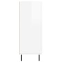 Aparador de madera contrachapada blanco brillante 69,5x34x90 cm de vidaXL, Aparadores - Ref: Foro24-828062, Precio: 108,83 €,...