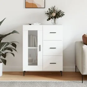 Aparador de madera de ingeniería blanco 69,5x34x90 cm de vidaXL, Aparadores - Ref: Foro24-828060, Precio: 101,29 €, Descuento: %