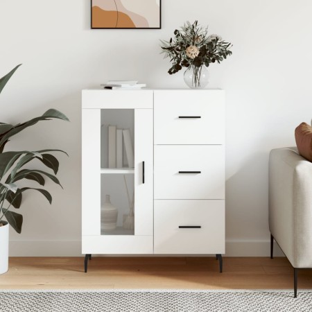 Aparador de madera de ingeniería blanco 69,5x34x90 cm de vidaXL, Aparadores - Ref: Foro24-828060, Precio: 102,54 €, Descuento: %