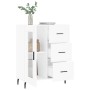 Aparador de madera de ingeniería blanco 69,5x34x90 cm de vidaXL, Aparadores - Ref: Foro24-828060, Precio: 102,54 €, Descuento: %