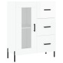 Aparador de madera contrachapada blanco brillante 69,5x34x90 cm de vidaXL, Aparadores - Ref: Foro24-828054, Precio: 85,15 €, ...