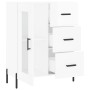 Aparador de madera contrachapada blanco brillante 69,5x34x90 cm de vidaXL, Aparadores - Ref: Foro24-828054, Precio: 85,15 €, ...
