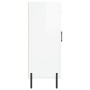 Aparador de madera contrachapada blanco brillante 69,5x34x90 cm de vidaXL, Aparadores - Ref: Foro24-828054, Precio: 85,15 €, ...