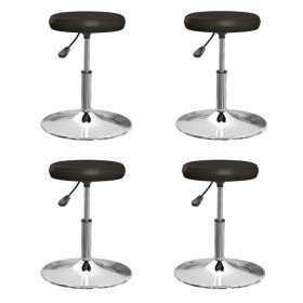 Sillas de comedor 4 unidades cuero sintético negro en Sillas de comedor | Comprar online en Foru.es