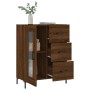 Aparador de madera de ingeniería marrón roble 69,5x34x90 cm de vidaXL, Aparadores - Ref: Foro24-828051, Precio: 102,22 €, Des...