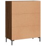 Aparador de madera de ingeniería marrón roble 69,5x34x90 cm de vidaXL, Aparadores - Ref: Foro24-828051, Precio: 102,22 €, Des...