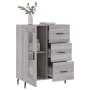 Aparador de madera de ingeniería gris Sonoma 69,5x34x90 cm de vidaXL, Aparadores - Ref: Foro24-828066, Precio: 102,16 €, Desc...