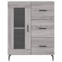 Aparador de madera de ingeniería gris Sonoma 69,5x34x90 cm de vidaXL, Aparadores - Ref: Foro24-828066, Precio: 102,16 €, Desc...