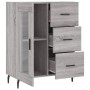 Aparador de madera de ingeniería gris Sonoma 69,5x34x90 cm de vidaXL, Aparadores - Ref: Foro24-828066, Precio: 102,16 €, Desc...