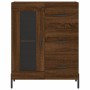Aparador de madera de ingeniería marrón roble 69,5x34x90 cm de vidaXL, Aparadores - Ref: Foro24-828059, Precio: 108,96 €, Des...