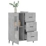 Aparador de madera de ingeniería gris hormigón 69,5x34x90 cm de vidaXL, Aparadores - Ref: Foro24-828064, Precio: 99,10 €, Des...