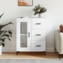 Aparador de madera contrachapada blanco brillante 69,5x34x90 cm de vidaXL, Aparadores - Ref: Foro24-828046, Precio: 109,05 €,...