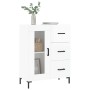 Aparador de madera contrachapada blanco brillante 69,5x34x90 cm de vidaXL, Aparadores - Ref: Foro24-828046, Precio: 109,05 €,...